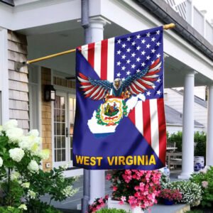 US State West Virginia American Eagle Flag