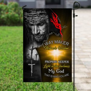 Jesus Christ - Way Maker Miracle Worker Promise Keeper Flag