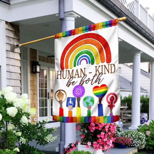 Human - Kind Be Both - LGBT Pride Flag