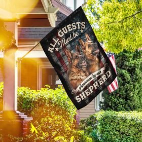 German Shepherd. All Guests Must be Approved By Our Shepherd Flag