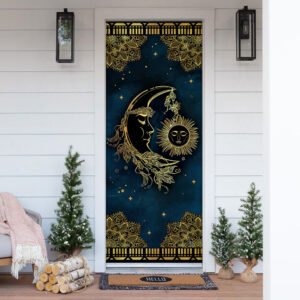 Sun and Moon Mandala Door Cover