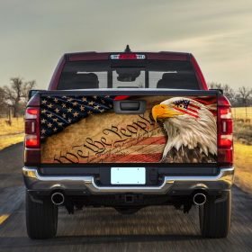 Patriotic Cross American Truck Tailgate Decal Sticker Wrap