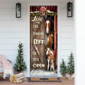 Horse Life Door Cover