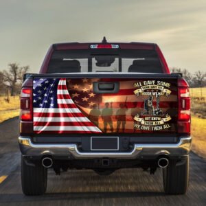 Veteran Car Decals Flagwix™ All Gave Some, Some Gave All Truck Tailgate Decal Sticker Wrap