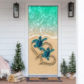 Sea Turtle Beach Door Cover