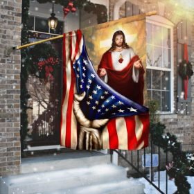 Jesus Christian American Flag