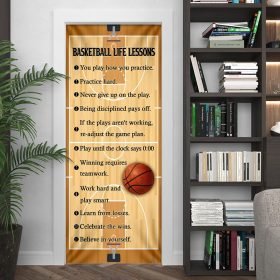Basketball Life Lessons Door Cover