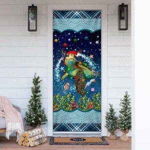 Christmas Turtle Door Cover