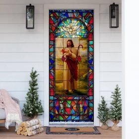 Jesus And The Sheep Door Cover