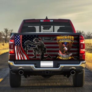 Proud United States Veteran Truck Tailgate Decal Sticker Wrap
