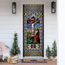 Jesus On The Cross Flagwix™ Colorful Jesus Door Cover
