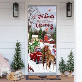 All Hearts Come Home For Christmas – Horse Door Cover