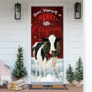 Merrry Christmas Cattle Door Cover