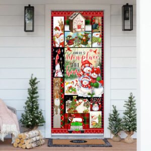 There's Snow Place Like Home Snowman Door Cover