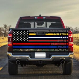 American First Responders Flagwix™ 9 11 First Responders Truck Tailgate Decal Sticker Wrap
