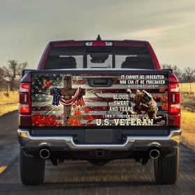 American Veteran Truck Tailgate Decal Sticker Wrap Inspiration NTT123TDv1