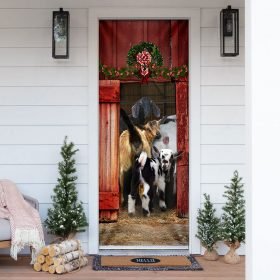 Funny Family Goat Door Cover