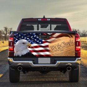 Eagle. God Bless America Truck Tailgate Decal Sticker Wrap