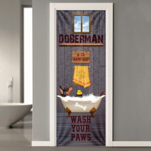 Doberman Door Cover