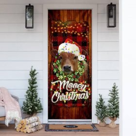 Happy Mooey Christmas Door Cover