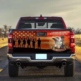 I Walked The Walk So You Could Talk The Talk Veteran Truck Tailgate Decal Sticker Wrap