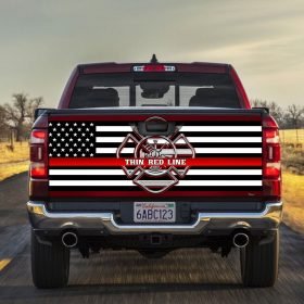 Thin Red Line Truck Tailgate Decal Sticker Wrap