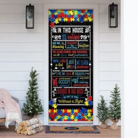 Autism Home Sweet Home Door Cover
