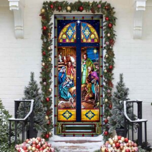 Born Day Of Jesus Christ Flagwix™ Jesus Family Door Cover