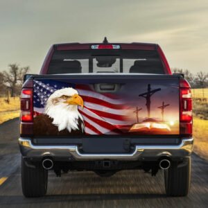 Patriotic Eagle God Bless America Truck Tailgate Decal Sticker Wrap LHA1185TD