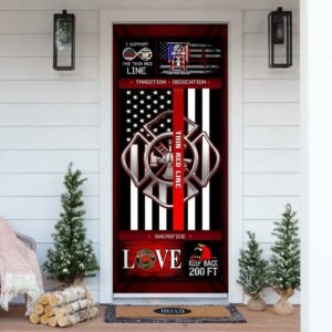 Support Thin Red Line Door Cover