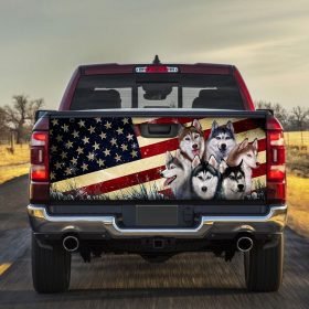 Husky American Truck Tailgate Decal Sticker Wrap