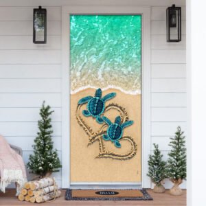 Sea Turtle Beach Door Cover