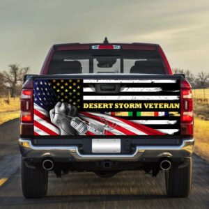 Desert Storm Veteran Decal Flagwix™ American Truck Tailgate Decal Sticker Wrap