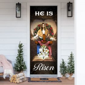 He Is Risen Jesus Christ Door Cover