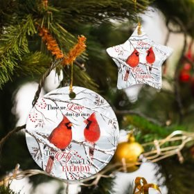Memorial Ornament, Christmas In Heaven Ornament, Cardinal Christmas Ornament, Red Cardinal Ornament, Custom Photo Ornament, Memorial Gifts For The Loss Of A Loved One, Christmas Decorations, Tree Christmas Ornament TQN531O