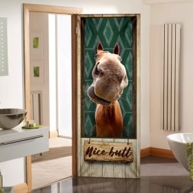 Funny Horse Restroom Door Cover