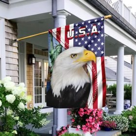 Freedom Patriotic Eagle American Flag