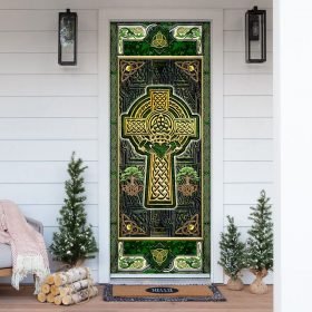 Irish Celtic Cross Door Cover
