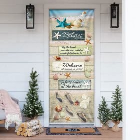 Life Is Better At The Beach Door Cover