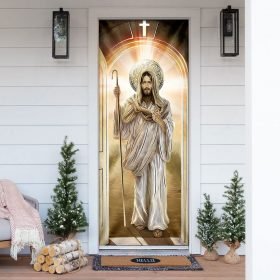 Jesus Light Shines Through Door - Door Cover
