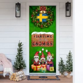 Swedish Heritage Gnome. Fika Time With My Gnomies Door Cover