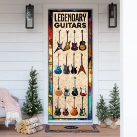 Legendary Guitars. Guitar Lover Guitarist Door Cover