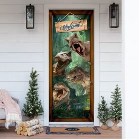 Dinosaur T-rex Door Cover