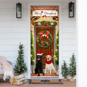 Labrador Retriever Christmas Door Cover