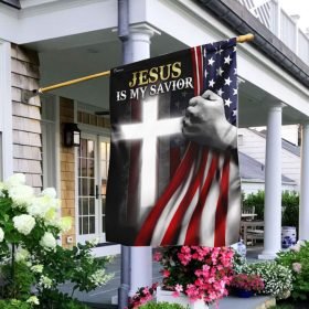 Jesus Is My Savior American Flag