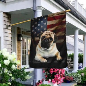 Pug American Flag