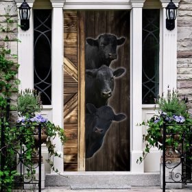 Angus Cattle Door Cover