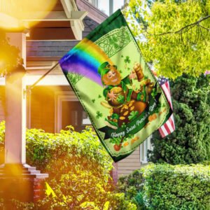 Happy Saint Patrick's Day Leprechaun v3 Flag