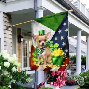 Chihuahua - Happy St. Patrick Day Flag