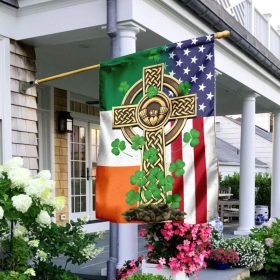 Celtic Claddagh Cross Flag